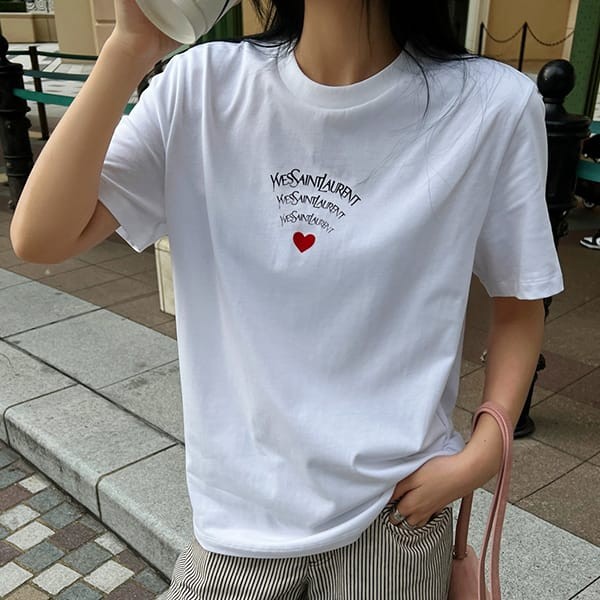 送料無料サンローラン シグネチャーロゴ Ｔシャツ パロディ3色 Sai11334